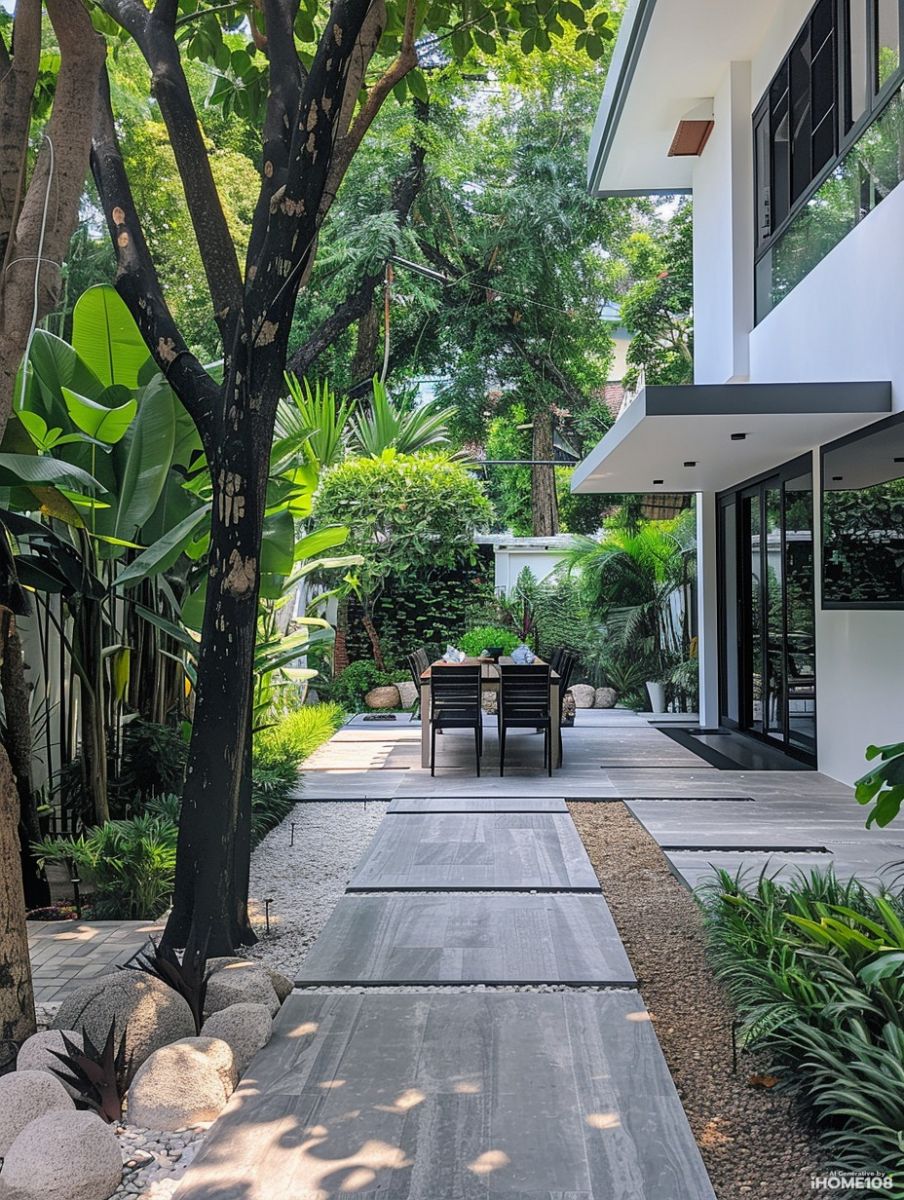 Lối đi sân vườn hiện đại